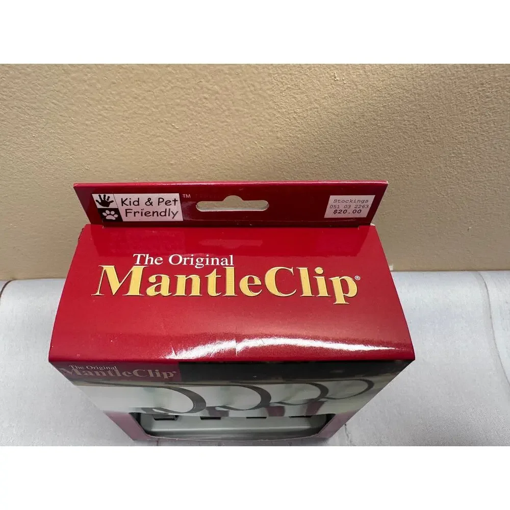 MantleClip Stocking Holder‎ 4pk Oil Rubbed Bronze Mantel Clips NEW